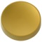 Gold Finish Free Standing Round Soap Dish in Resin